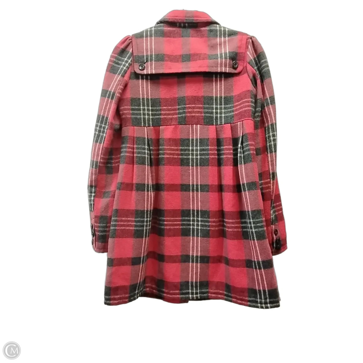 Coat Peacoat By Bb Dakota In Plaid Pattern, Size: S