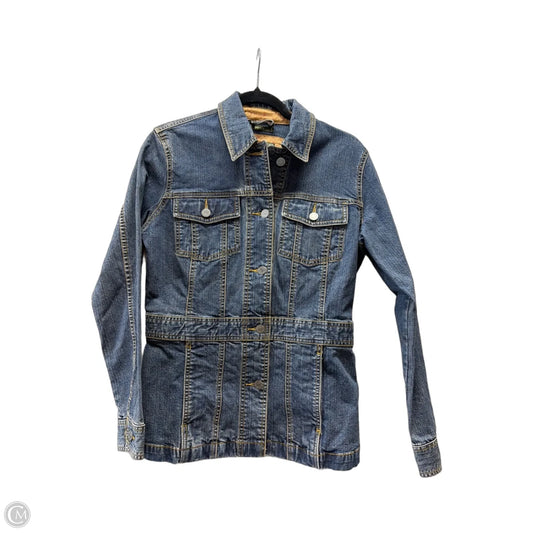 Jacket Denim By Eddie Bauer In Blue, Size: S
