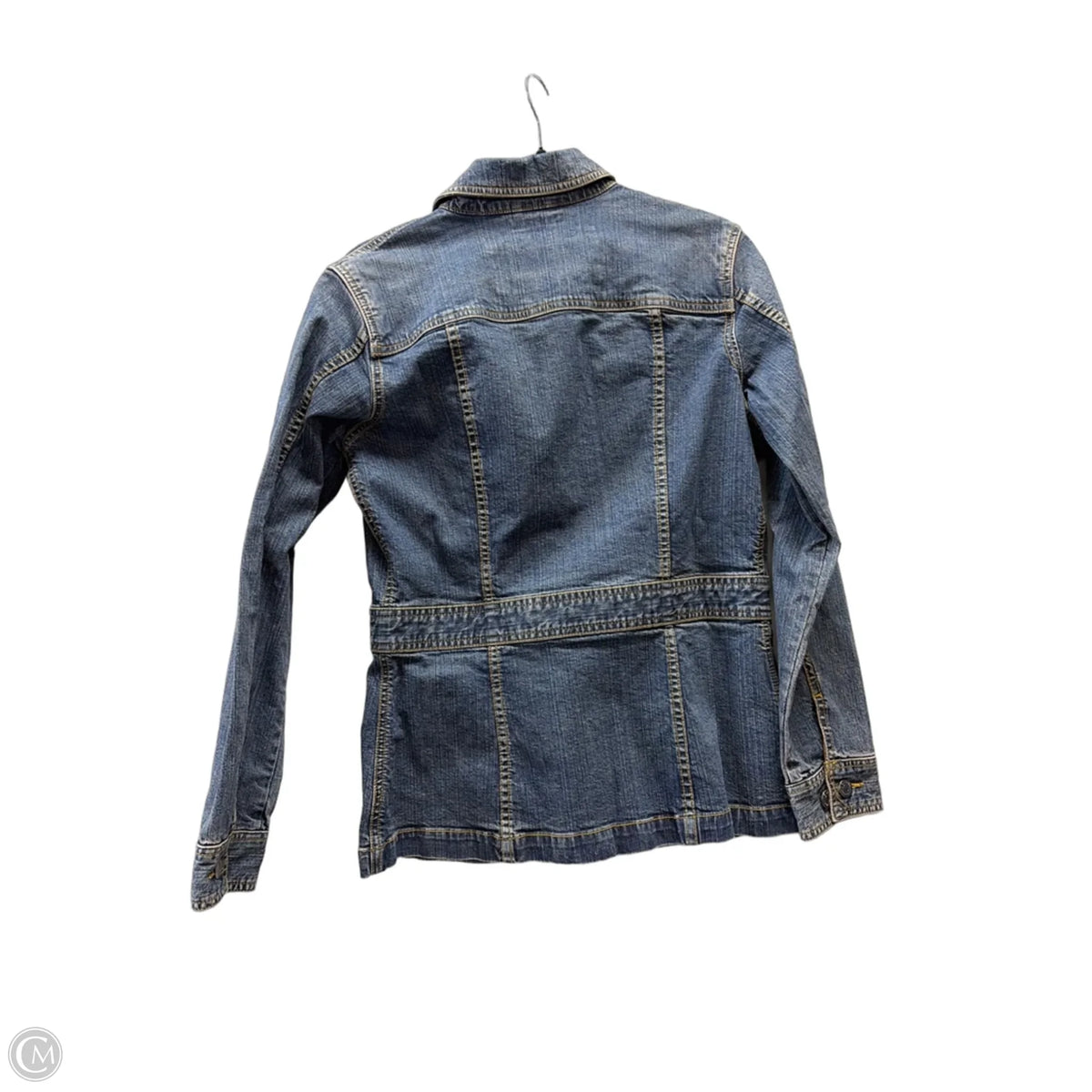 Jacket Denim By Eddie Bauer In Blue, Size: S