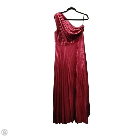 Dress Party Long By Clothes Mentor In Red, Size: 20
