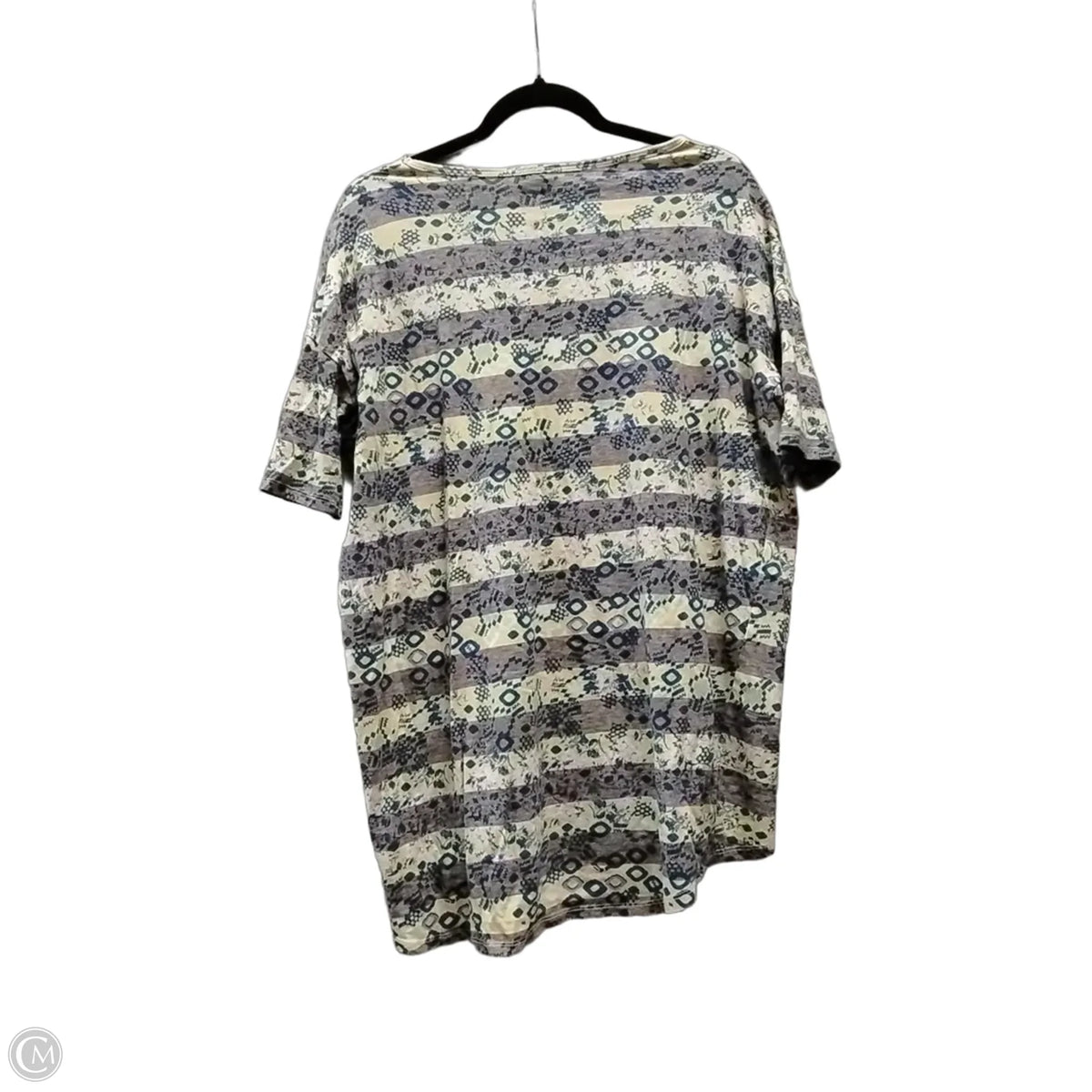 Top Short Sleeve Basic By Lularoe In Geometric Pattern, Size: Xs