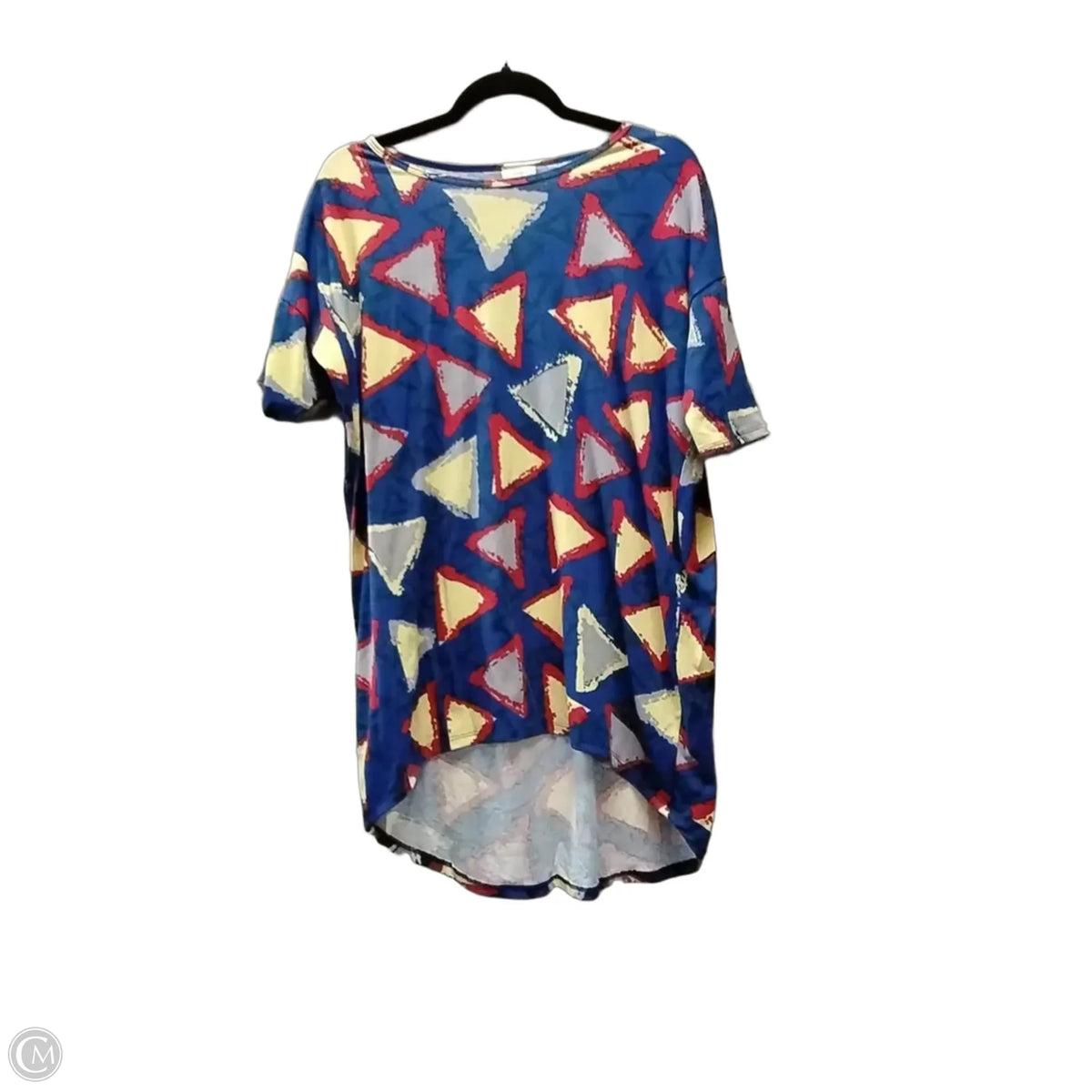 Top Short Sleeve Basic By Lularoe In Geometric Pattern, Size: Xs