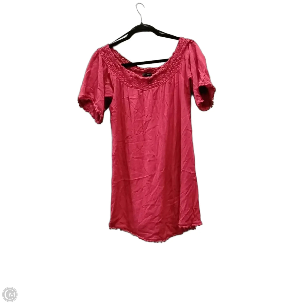 Blouse Short Sleeve By Forever 21 In Red, Size: M