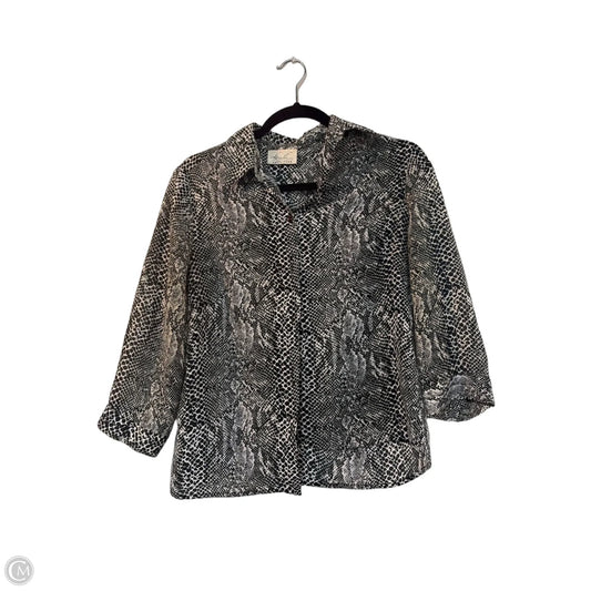 Jacket Other By Kathy Lee In Snakeskin Print, Size: Sp