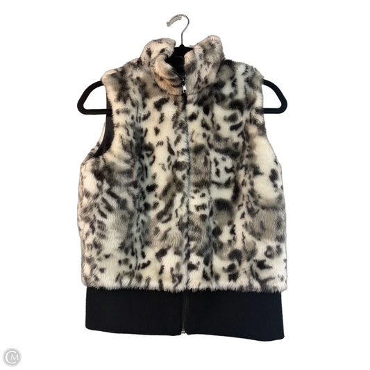 Vest Faux Fur & Sherpa By Clothes Mentor In Leopard Print, Size: S