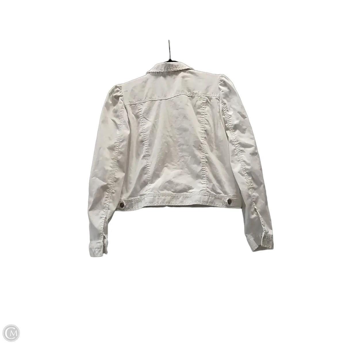 Jacket Denim By Cato In White, Size: Xl
