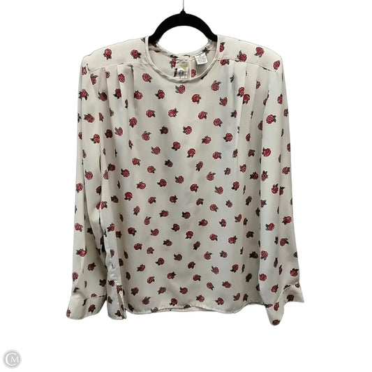 Blouse Long Sleeve By Chaus In Floral Print, Size: Large