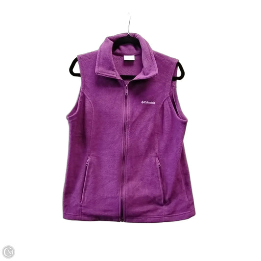 Vest Fleece By Columbia In Purple, Size: L
