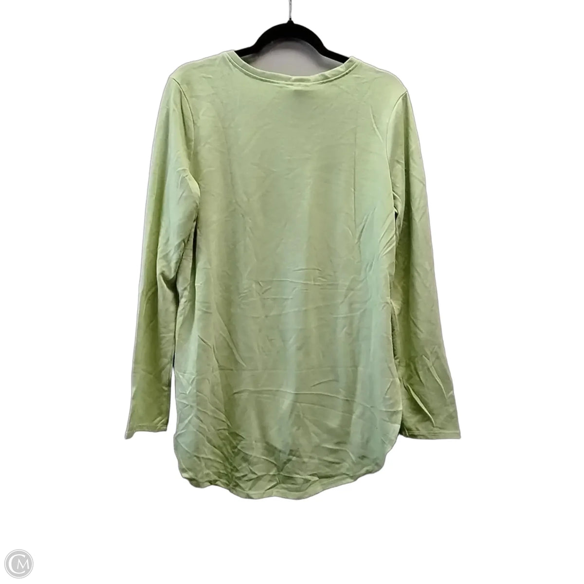 Top Long Sleeve By Mono B In Green, Size: L
