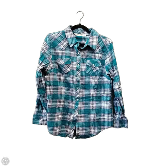 Top Long Sleeve By Clothes Mentor In Blue & Pink, Size: L