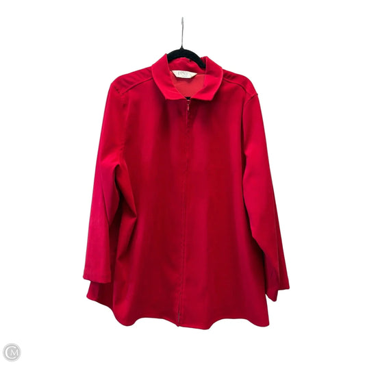 Jacket Other By Casual Corner In Red, Size: Xxl
