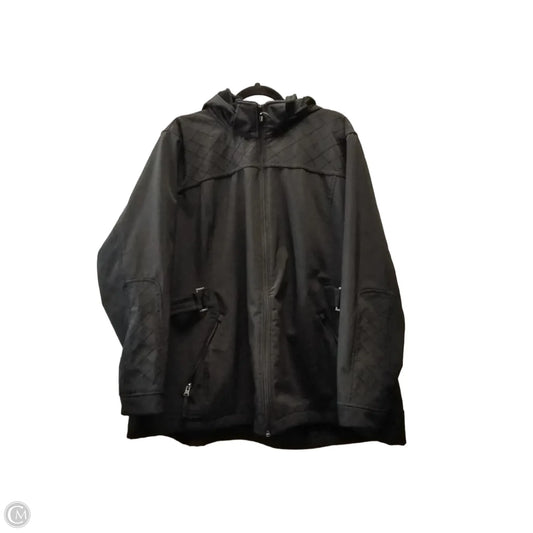Coat Raincoat By Free Country In Black, Size: 3x