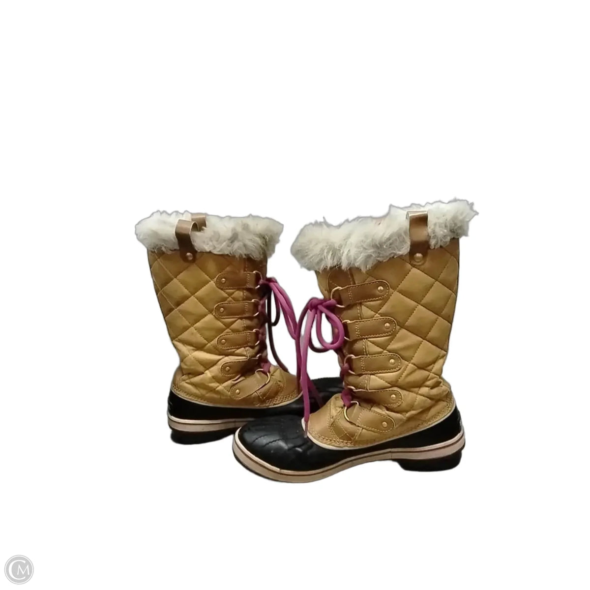 Boots Snow By Sorel In Black & Brown, Size: 10