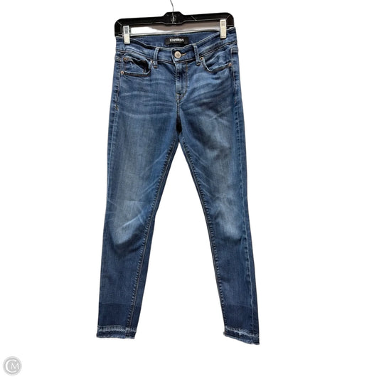 Jeans Skinny By Express In Blue, Size: 2