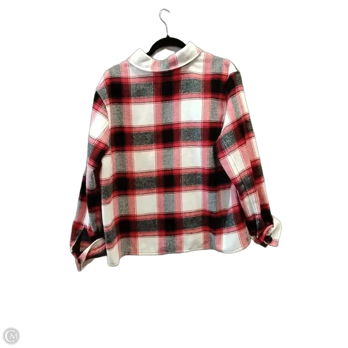 Jacket Shirt By Steve Madden In Plaid Pattern, Size: Xxl