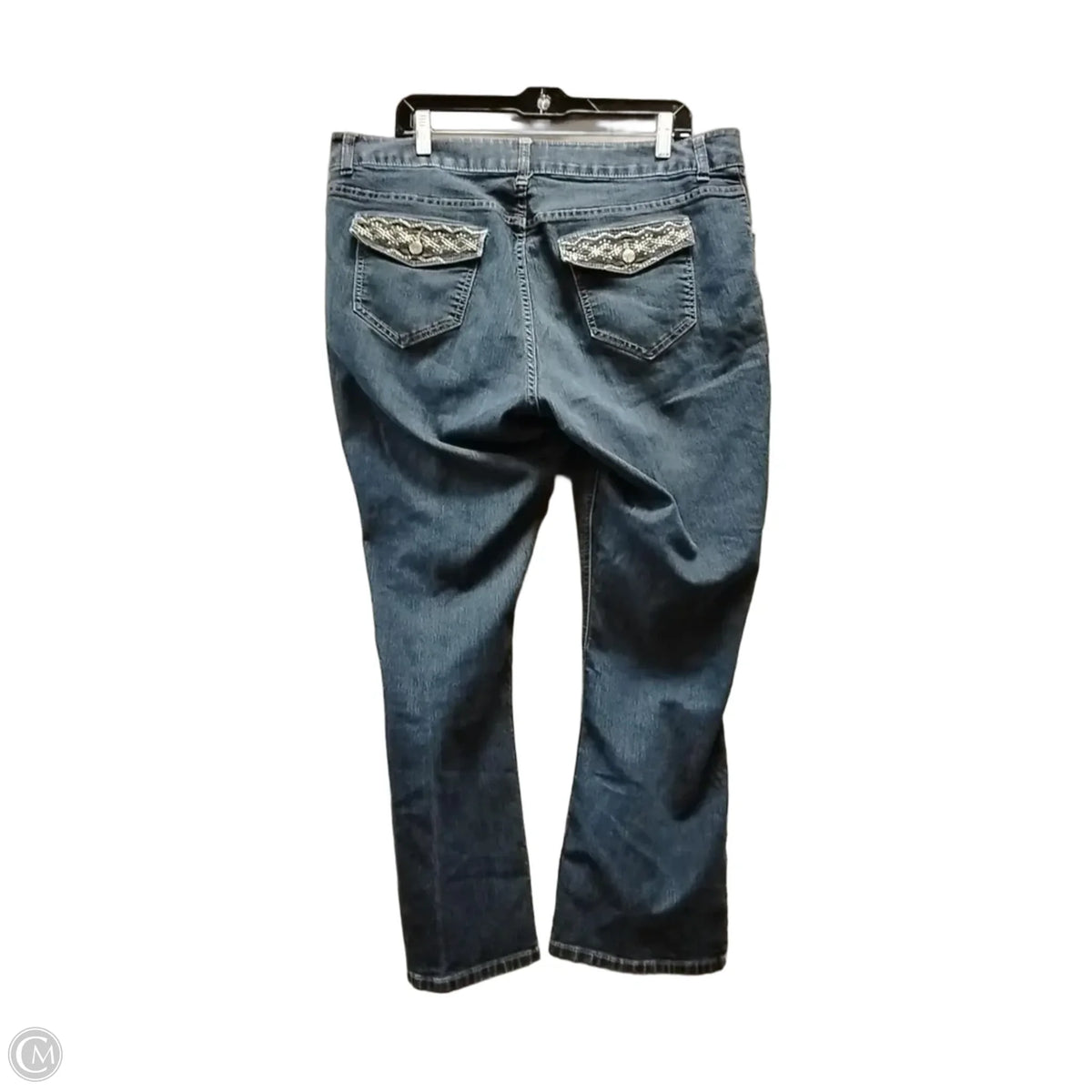 Jeans Wide Leg By Lee In Blue, Size: 18