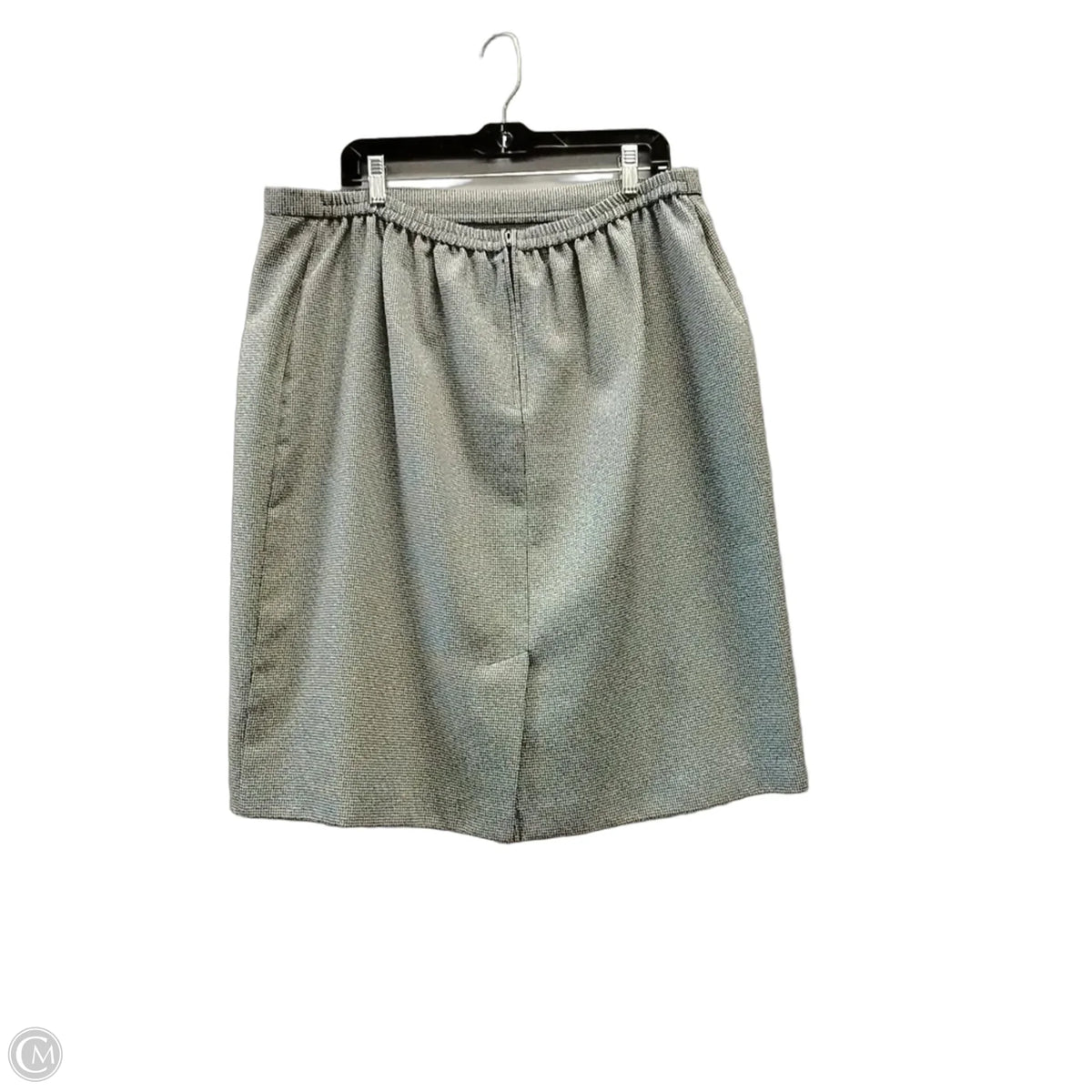 Skirt Set 2pc By Koret In Black & White, Size: 1x