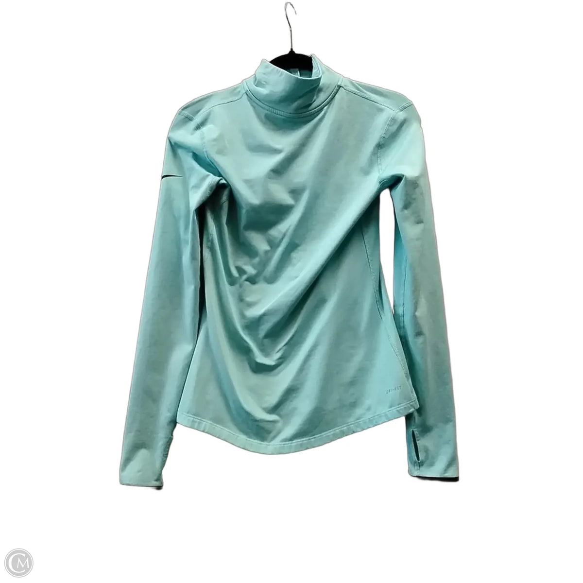 Athletic Sweatshirt Collar By Nike In Blue, Size: M