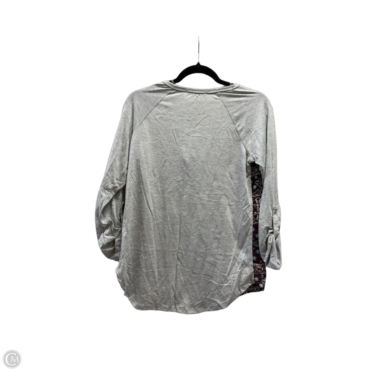 Top Long Sleeve By Rewind In Geometric Pattern, Size: M