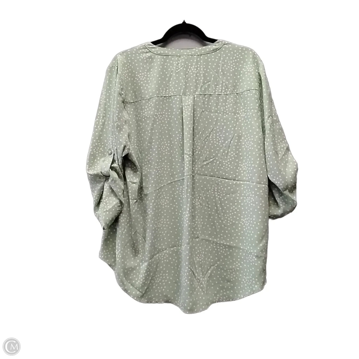 Top 3/4 Sleeve By Torrid In Polkadot Pattern, Size: 2x
