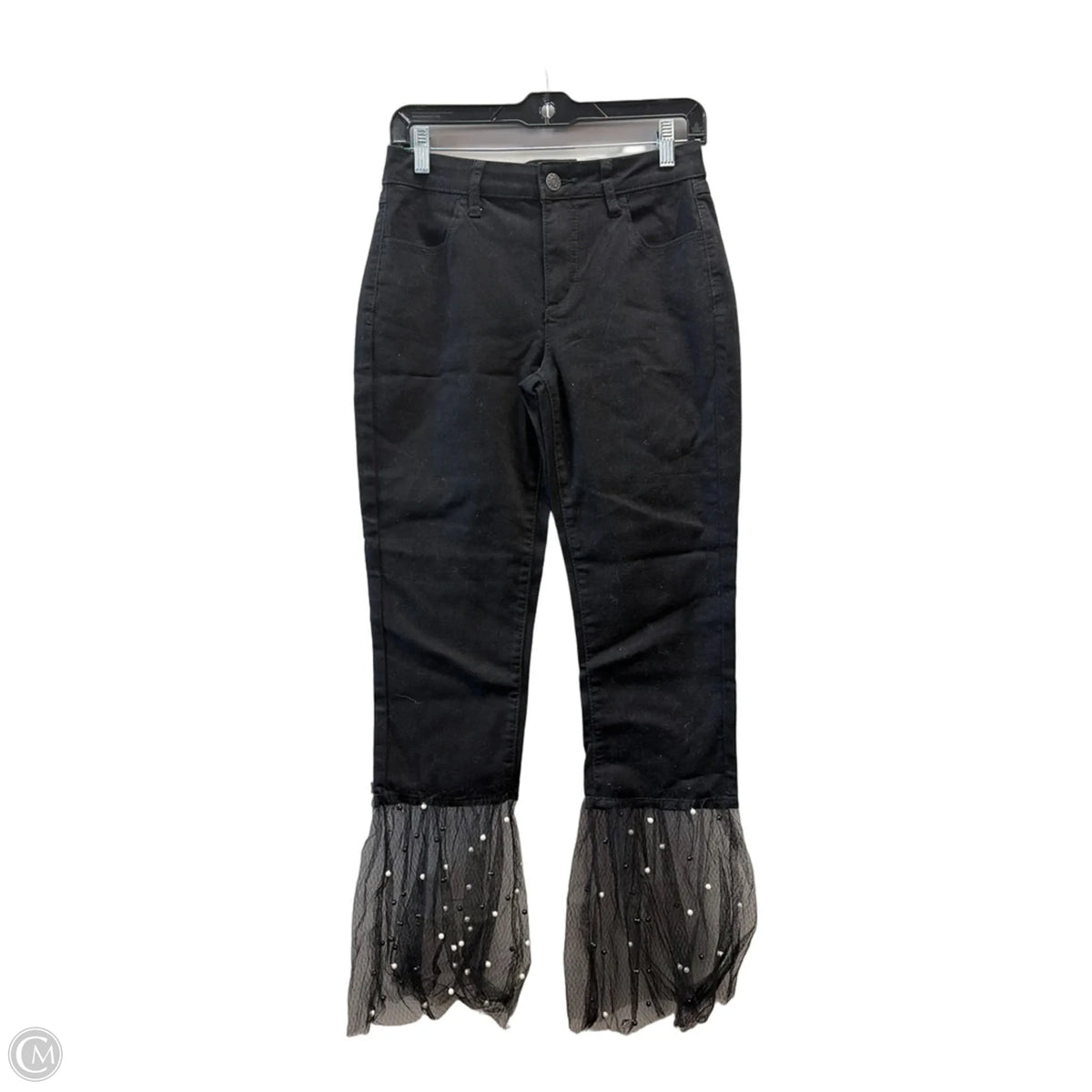 Jeans Cropped By Cato In Black, Size: 4