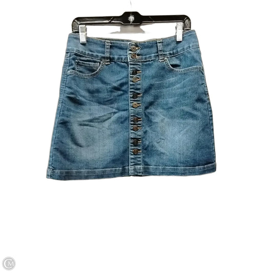 Skirt Mini & Short By Inc In Blue Denim, Size: 8