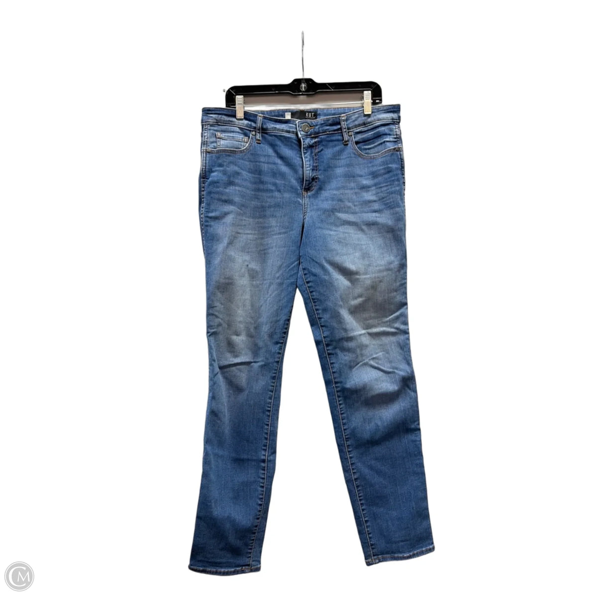 Jeans Straight By Kut In Blue, Size: 14