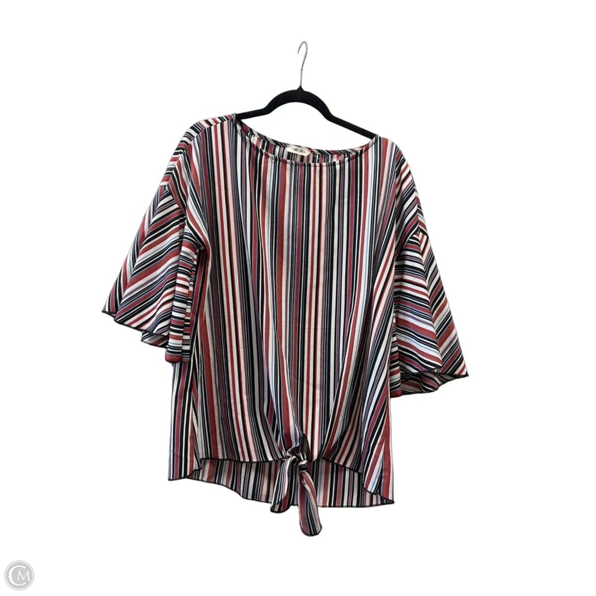Top Short Sleeve By First Love In Striped Pattern, Size: L