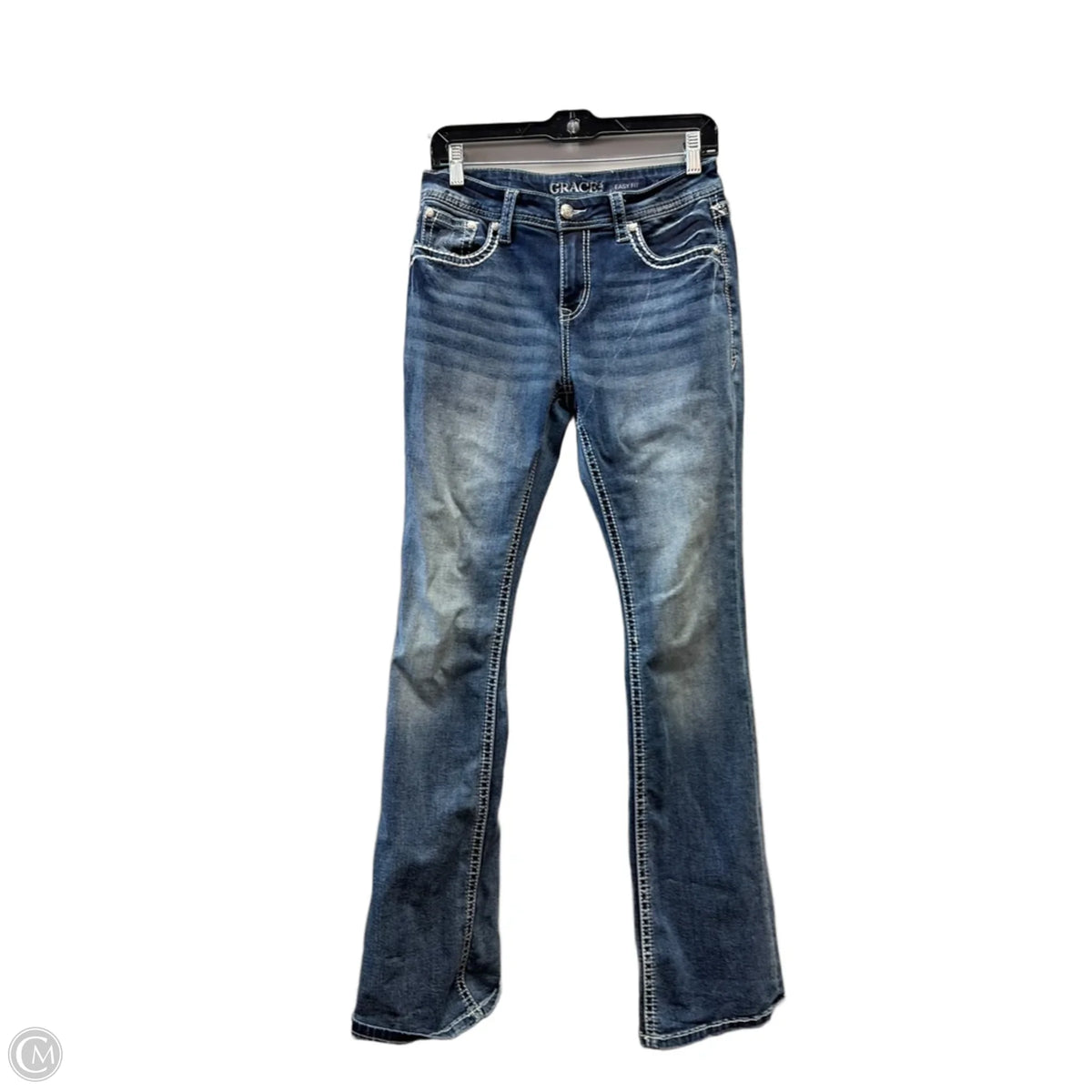 Jeans Flared By Grace In Blue, Size: 6