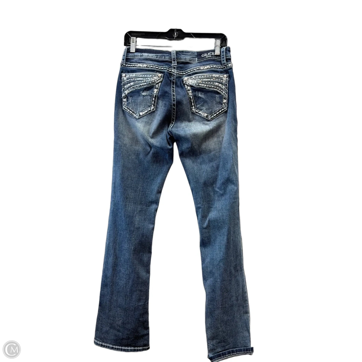 Jeans Flared By Grace In Blue, Size: 6