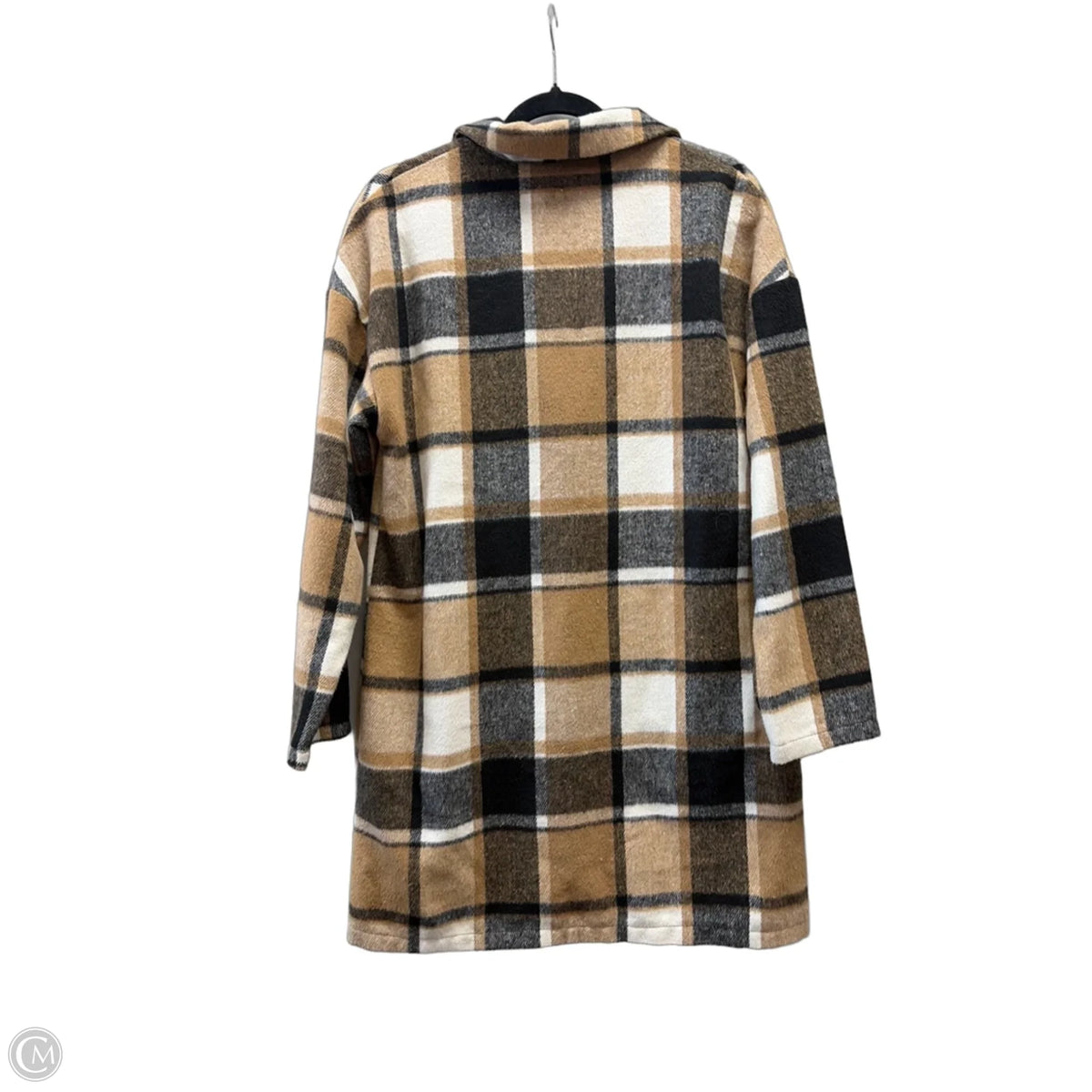 Jacket Shirt By Clothes Mentor In Plaid Pattern, Size: L