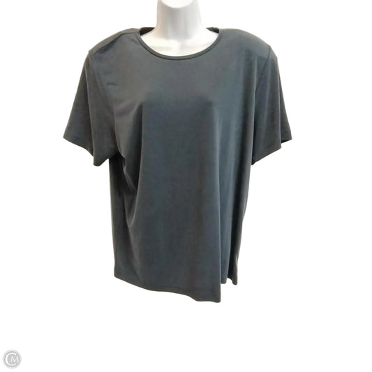 Blouse Short Sleeve By Elisabeth In Blue, Size: 1x