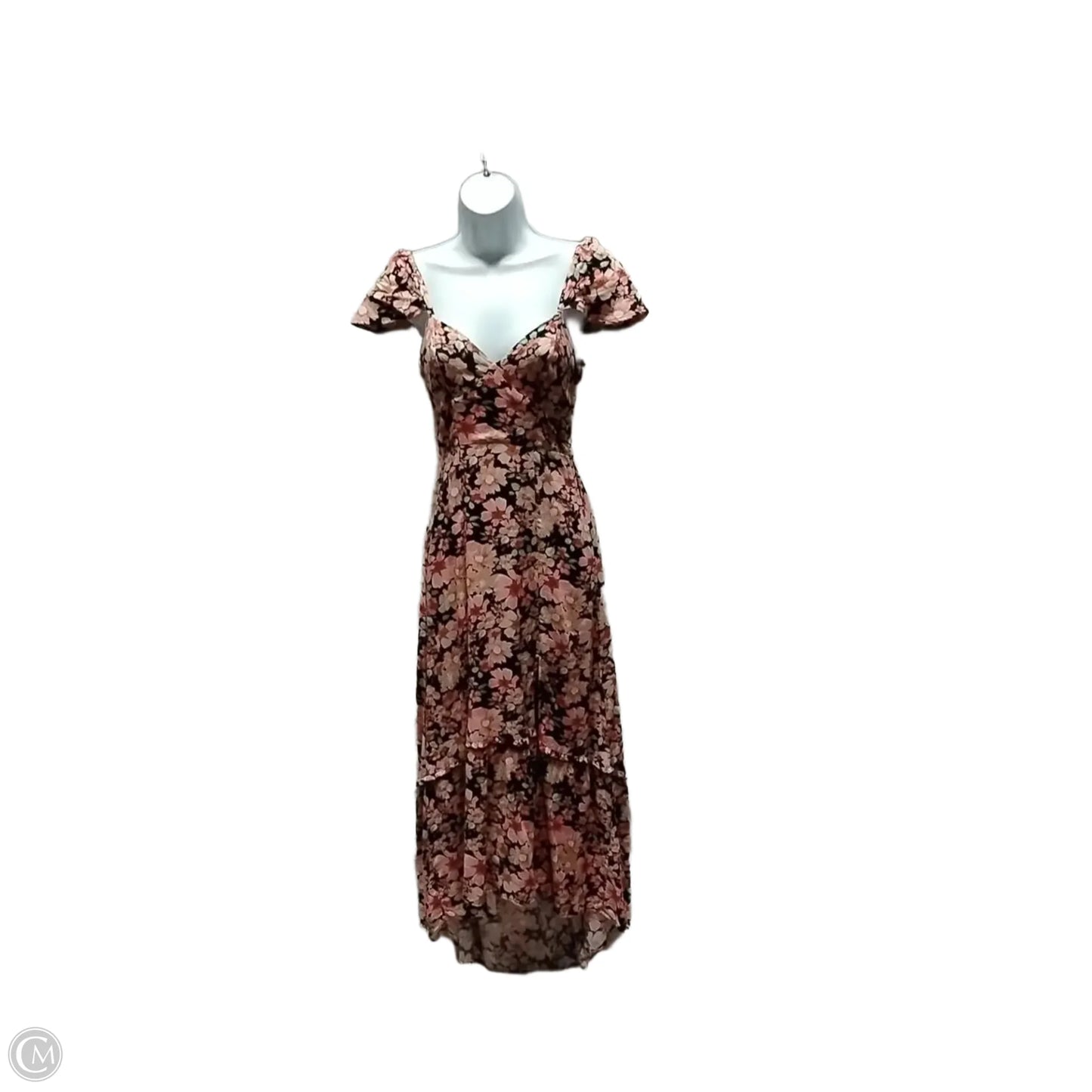 Dress Casual Maxi By Rewind In Floral Print, Size: Xs