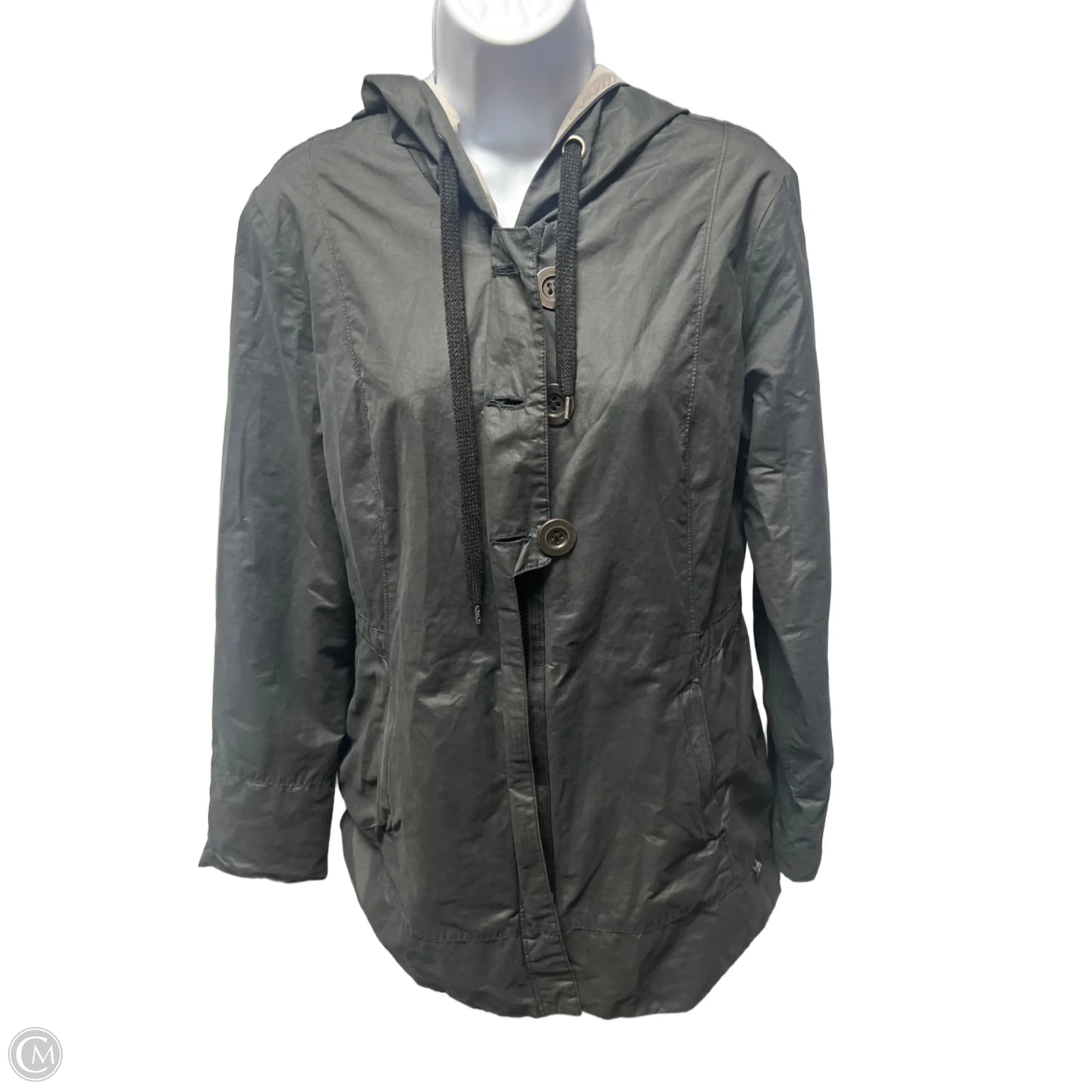 Jacket Windbreaker By Prana In Grey, Size: M