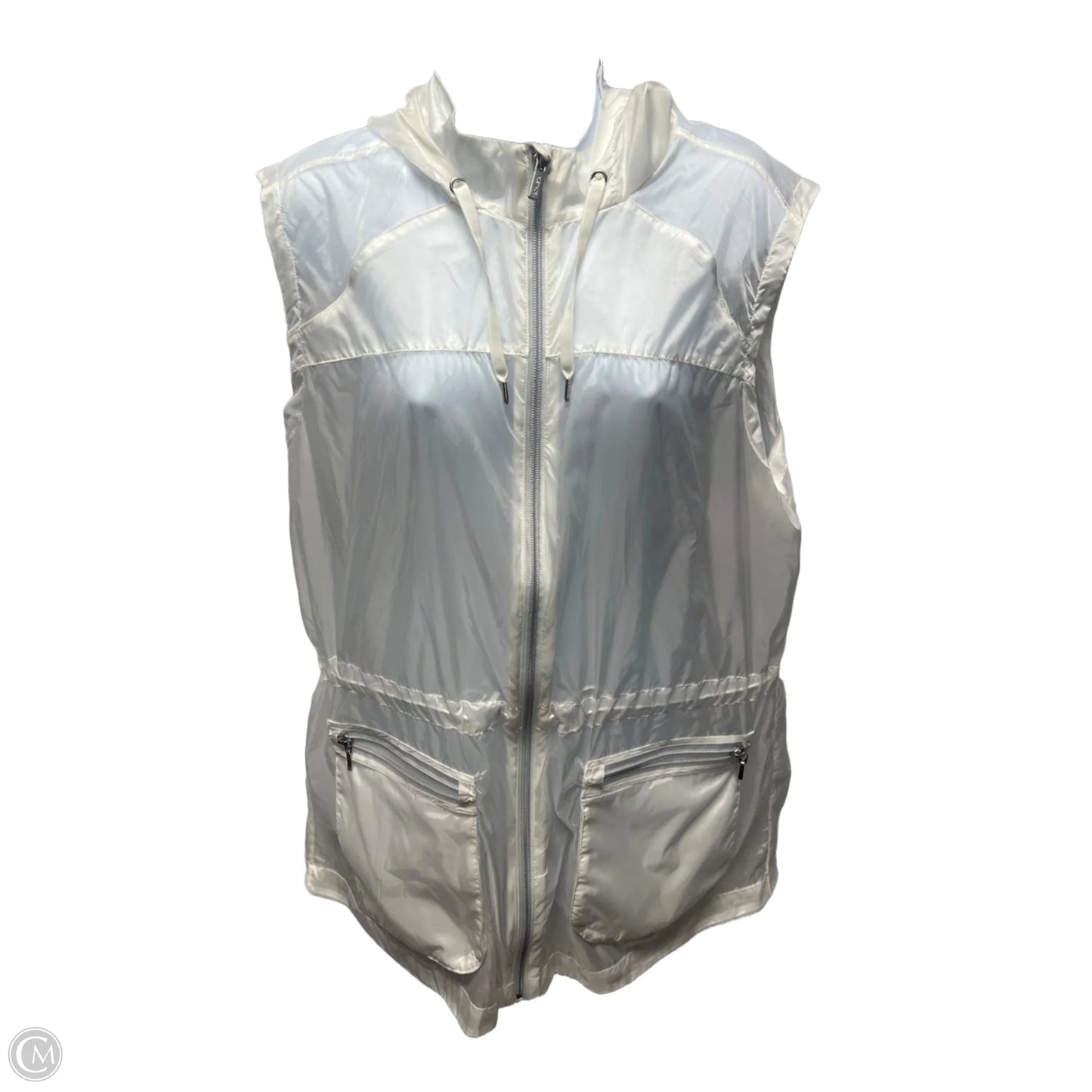 Jacket Windbreaker By Athleta In White, Size: M
