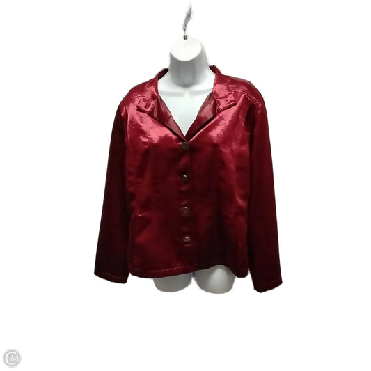 Jacket Other By Chicos In Red, Size: L