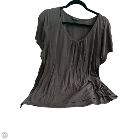 Blouse Short Sleeve By Eileen Fisher In Grey, Size: 2x