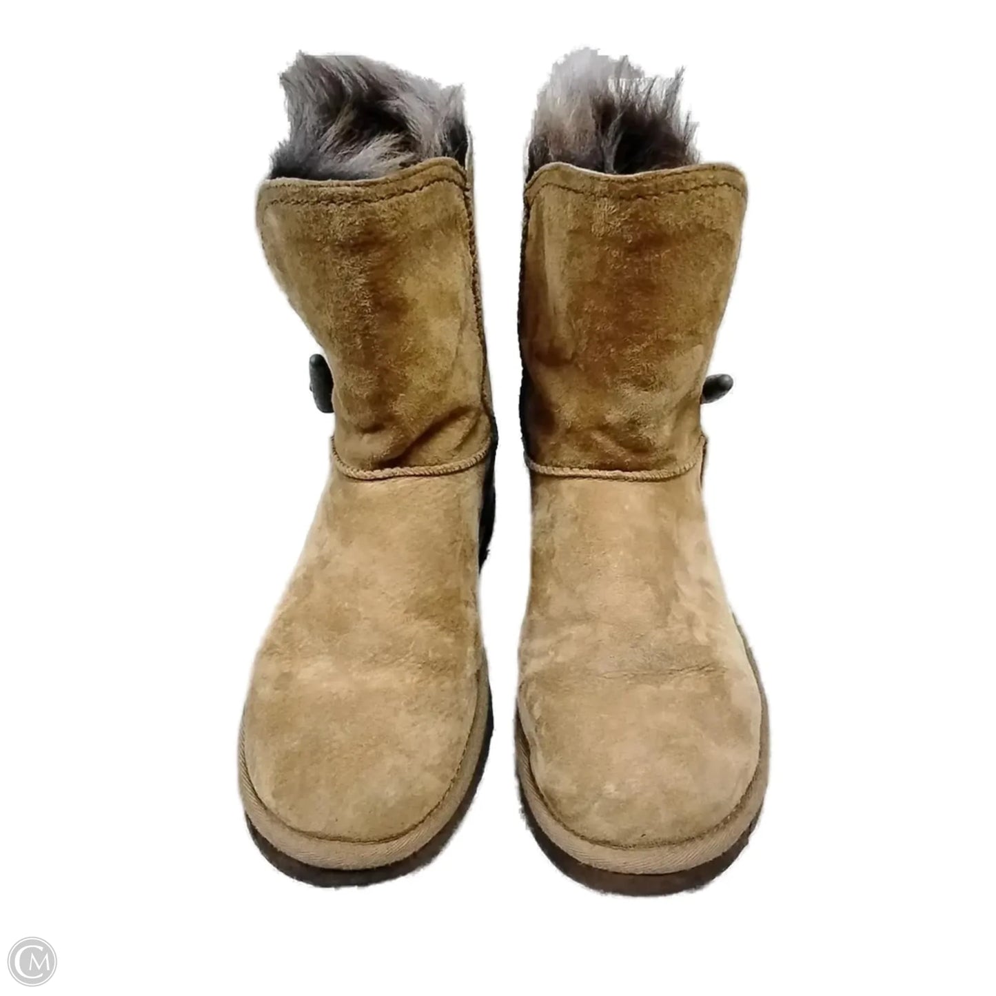 Boots Designer By Ugg In Brown, Size: 7