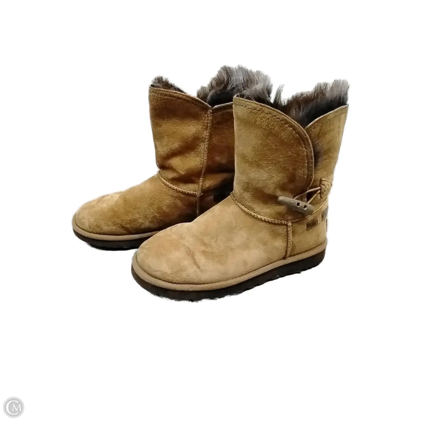 Boots Designer By Ugg In Brown, Size: 7