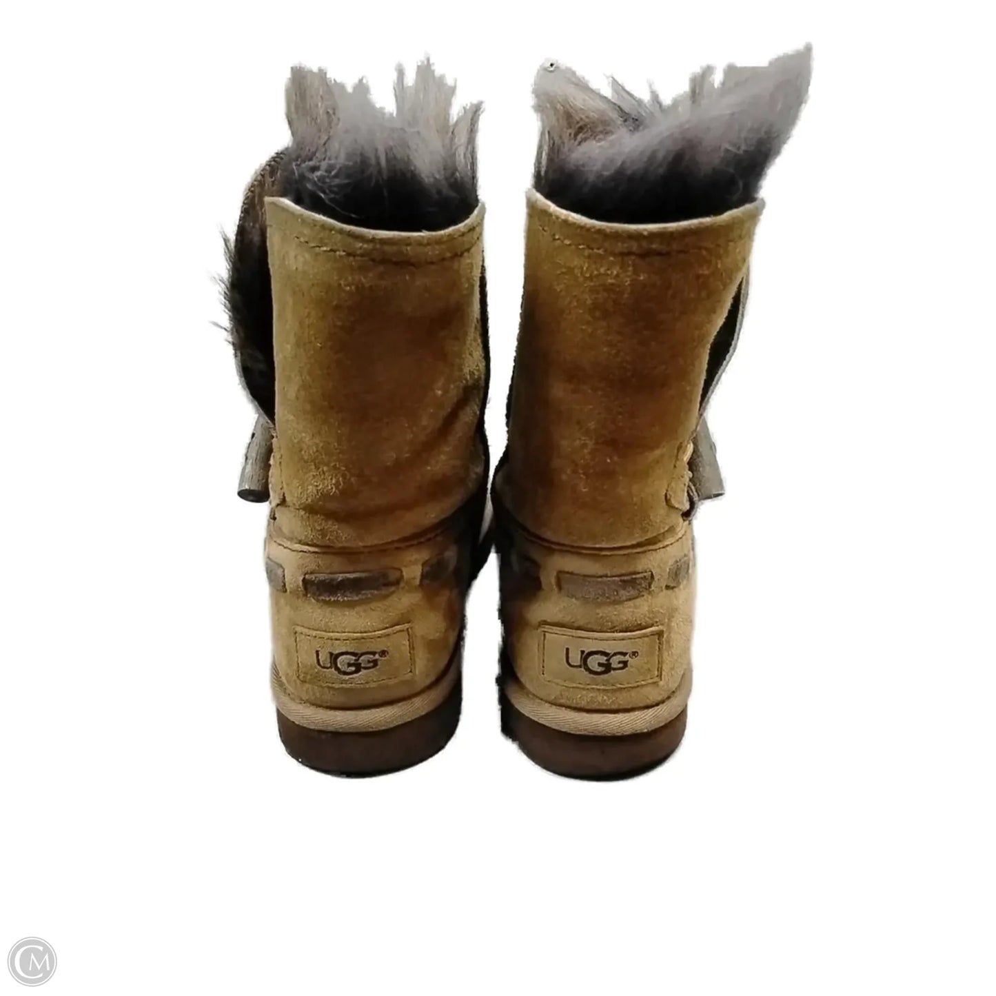 Boots Designer By Ugg In Brown, Size: 7