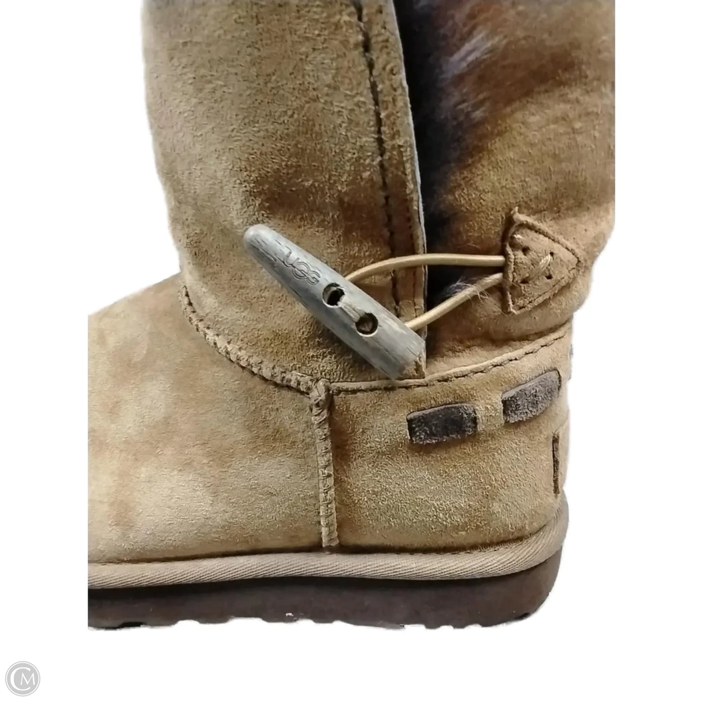 Boots Designer By Ugg In Brown, Size: 7