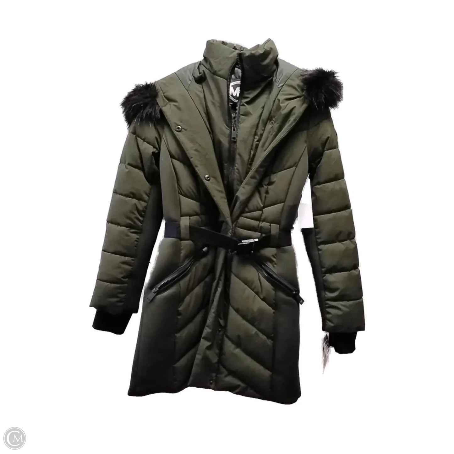 Coat Puffer & Quilted By Michael By Michael Kors In Green, Size: Xs
