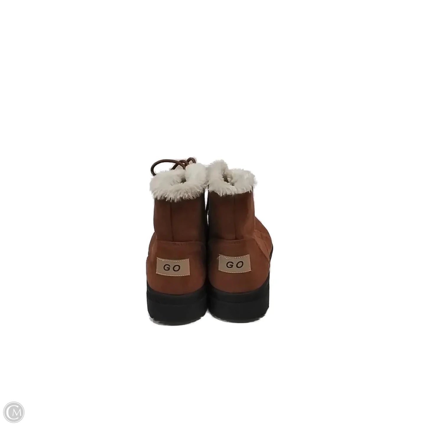 Boots Ankle Flats By Clothes Mentor In Brown, Size: 10.5