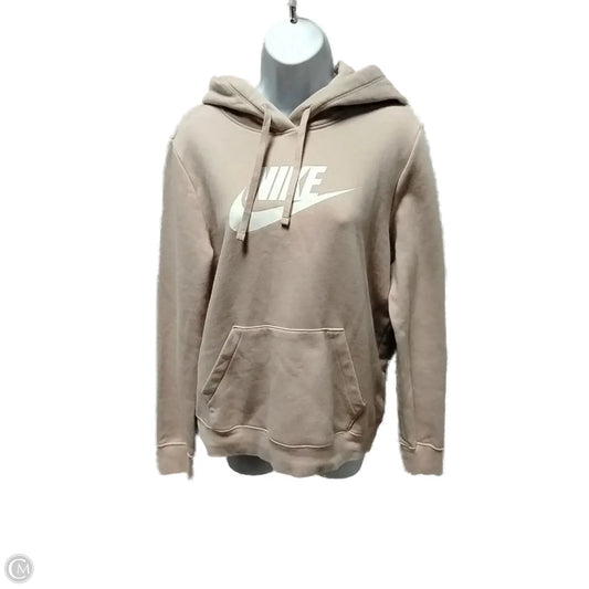 Athletic Sweatshirt Hoodie By Nike In Pink, Size: M