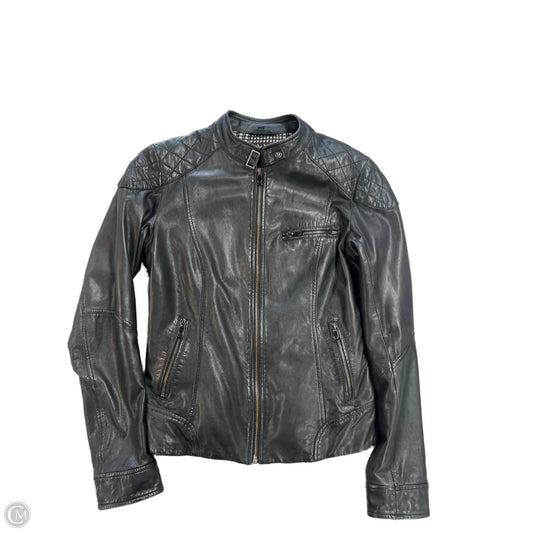 Jacket Leather By Cmc In Black, Size: S
