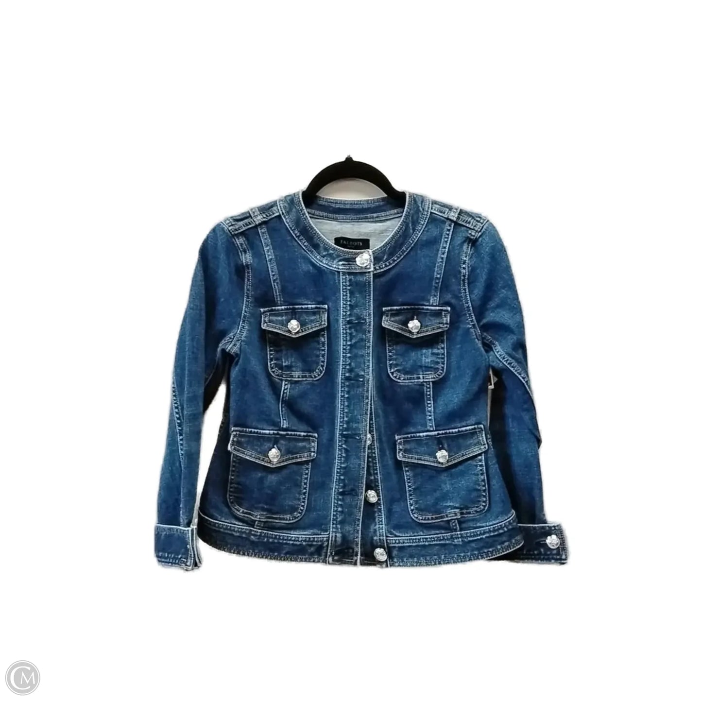 Jacket Denim By Talbots In Blue, Size: Sp