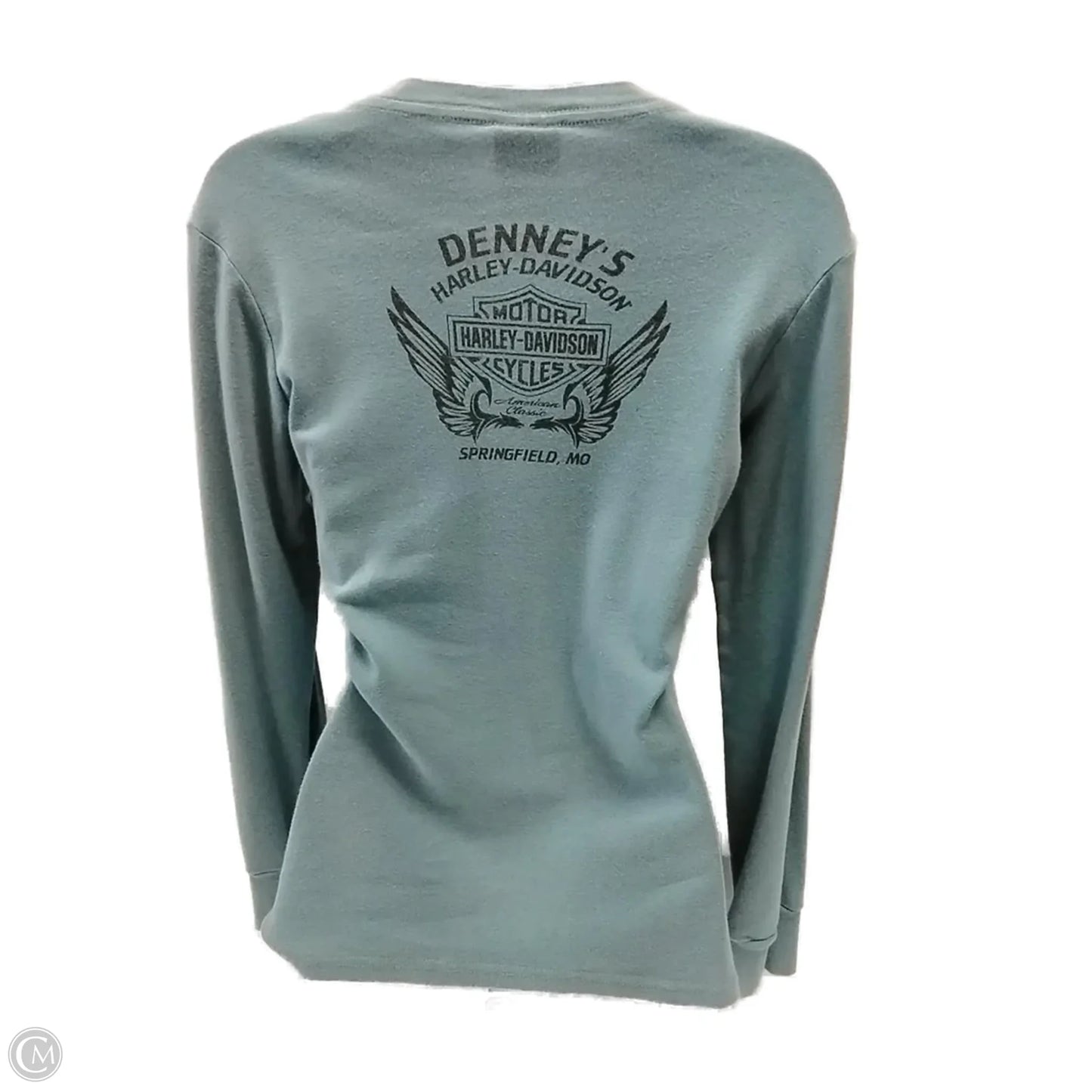 Top Long Sleeve Basic By Harley Davidson In Blue, Size: M