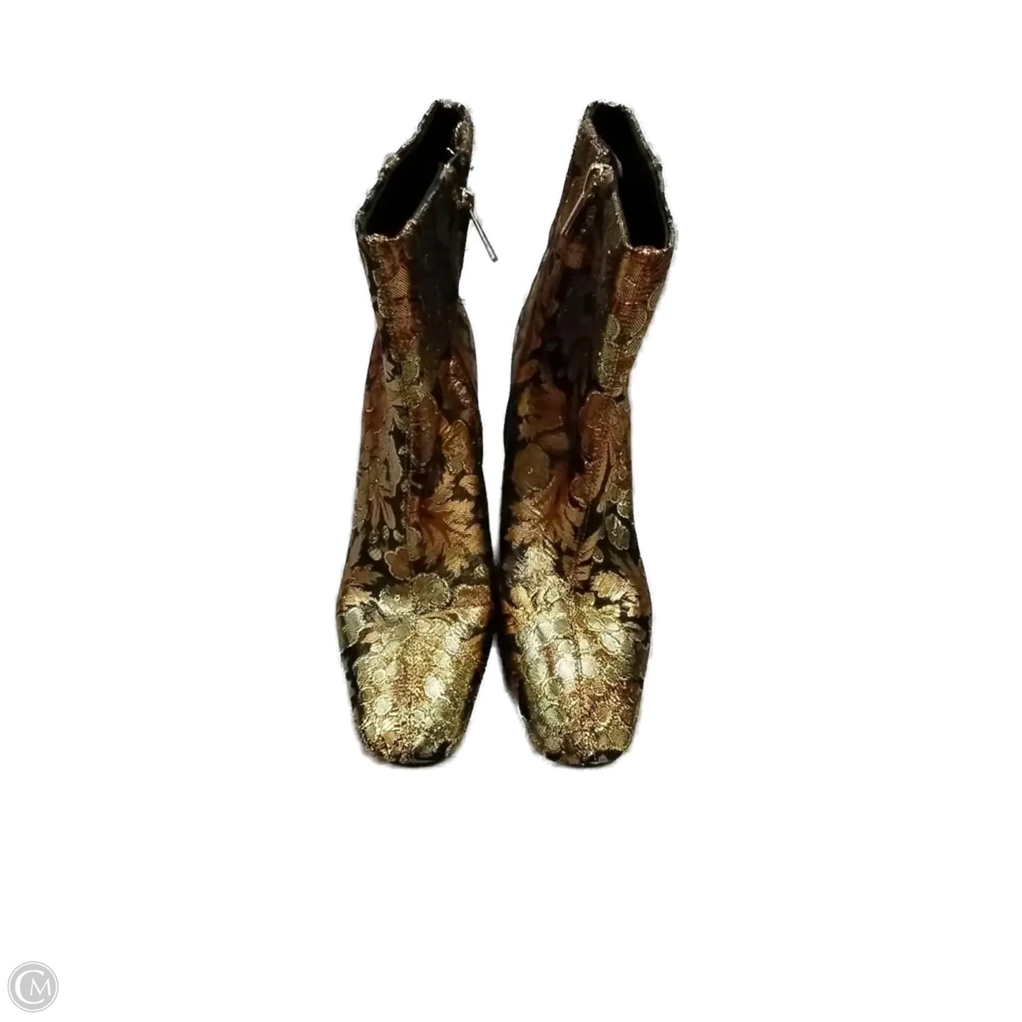 Boots Ankle Heels By Sam Edelman In Gold, Size: 8.5