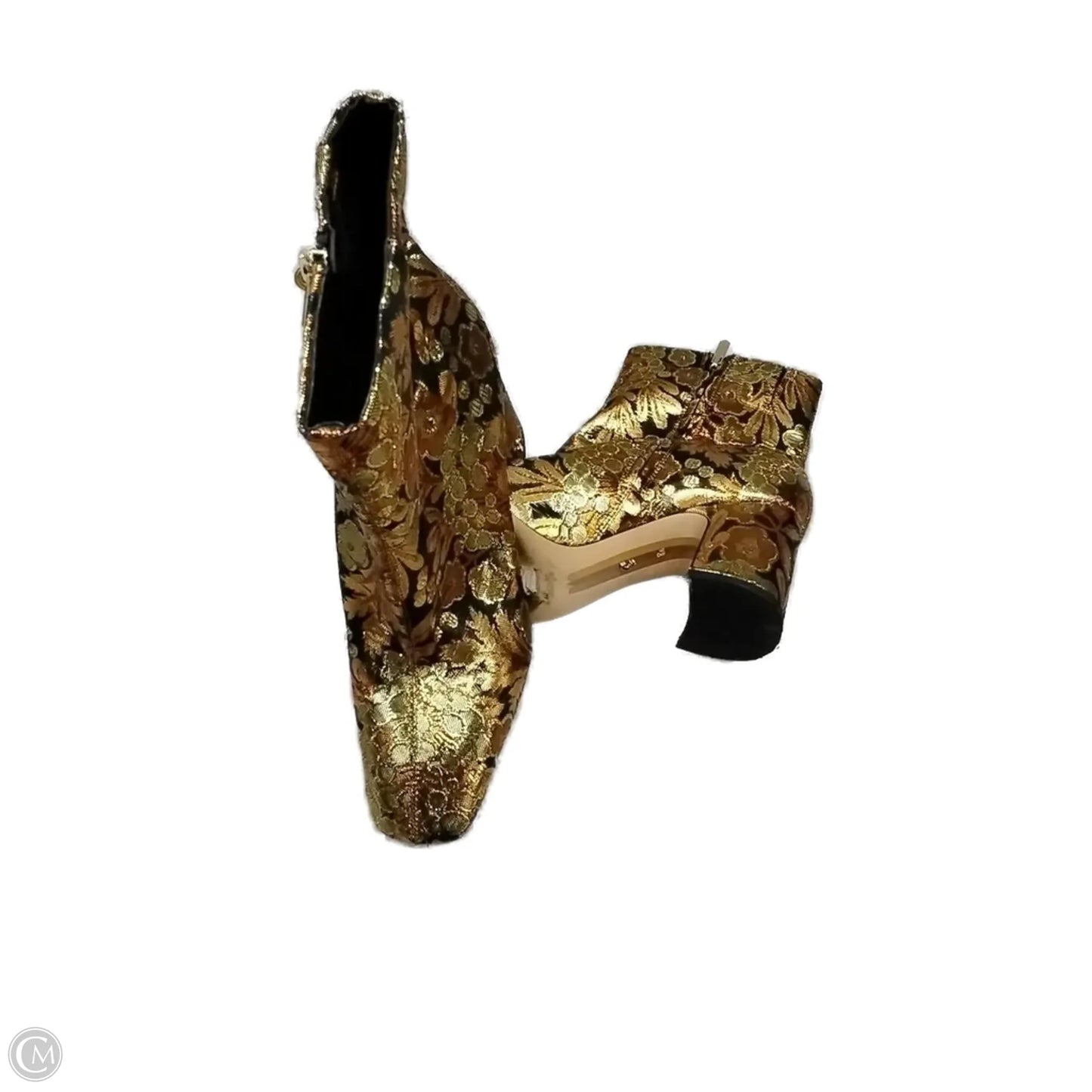 Boots Ankle Heels By Sam Edelman In Gold, Size: 8.5