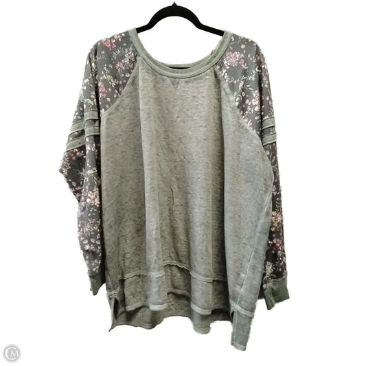 Sweatshirt Crewneck By Maurices In Green, Size: 2x
